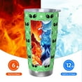 thumbnail image 5 of Cauagu alien cartoons Pattern 20oz Tumbler,Stainless Steel Vacuum Insulated Tumbler with Lid Insulated Coffee Mug Thermal Cup with Splash Proof Sliding Lid-Without Straw, 5 of 8
