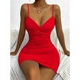 thumbnail image 2 of ICE Sexy Dresses for Women Bodycon Dresses for Women Club Party Dress Dress,Red,L, 2 of 9