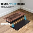 thumbnail image 6 of KFFKFF Register Booster Fan, Quiet Ventilation Fan for 4” x 10” Duct Openings, Includes Remote and Thermostat Control, Adjustable Speed for Heating and Cooling, Brown, 6 of 9