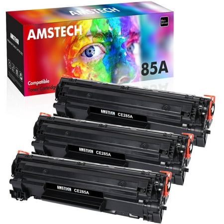 Amstech Compatible Toner Replacement for HP 85A CE285A Laserjet Pro P1102w M1212nf MFP P1102 P1109w M1217nfw 1102w Printer Ink (Black  3-Pack) Aztech Compatible for HP 85A CE285A Black Toner Cartridge Replacement for HP 85A CE285A HP P1102W Ink Cartridge Included: 2 Black 85A CE285A Toner Cartridge Replacement for HP 85A CE285A Page Yield: 1 600 Pages per Cartridge(Letter/A4  at 5% Coverage) Compatible With Printers：HP Pro P1102W Toner Cartridge  HP Pro M1212NF MFP Toner Cartridge  HP Pro P1109w Toner Cartridge  HP 1102W P1102W Toner Cartridge  HP P1100 M1132 M1210 M1130 M1217NFW Ink Cartridge. Canon imageClass LBP6000 MF3010 High Performance: Aztech Compatible 85A CE285A Toner Cartridges Provide High-quality Printing and Produce Excellent Results