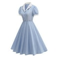 thumbnail image 2 of Ashirexll Womens Summer Dresses, Casual Dresses for Women, Classic Solid Color Guest Dress for Wedding Events, 2 of 7