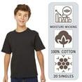 thumbnail image 5 of Gildan Toddler Heavy Cotton Crewneck T-Shirt Craft and DIY Short Sleeve Tee (Navy, 5T), 5 of 6