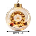 thumbnail image 3 of Fwttom 4" Christmas Ball Clear Light-up Hanging Christmas Tree Decorations Merry Christmas Story Scene Ornaments for Xmas Tree & Holiday Gifts, 3 of 7