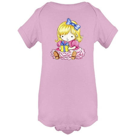 

Girl With A Gift Bodysuit Infant -Image by Shutterstock 6 Months