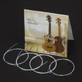 thumbnail image 2 of Muslady White Ukulele Ukelele Uke Strings Nylon Material, 4pcs/set (Package Card Random Delivery), 2 of 5