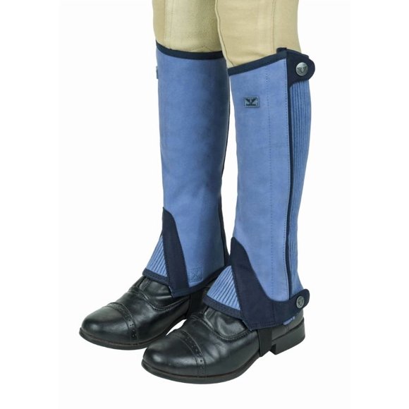 Medias polainas TuffRider Keeneland sintéticas azul claro M