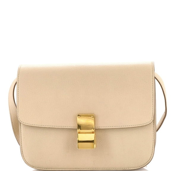 Pre-Owned Classic Box Bag Grainy Leather Medium By Rebag