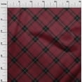 thumbnail image 2 of oneOone Viscose Jersey Fabric Tartan Check Print Fabric BTY 60 Inch Wide, 2 of 4