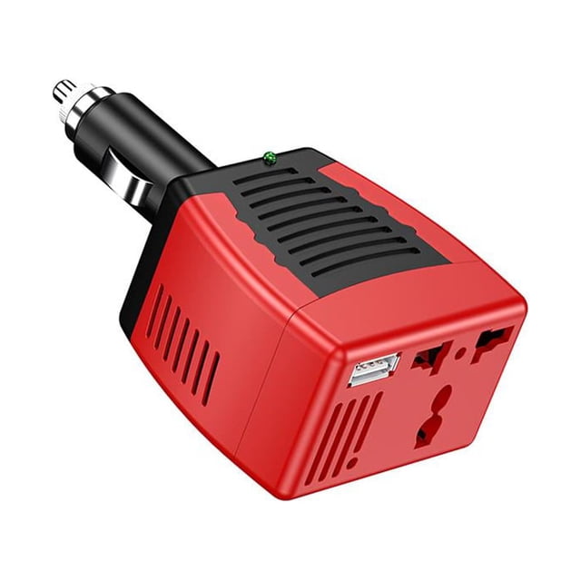stanreset Car Power Inverter Safety Adapting Accessories Universal 75W 2.1A Charger Adapter Component Auto Socket Accessory 11.5x6.0x4.0cm 1Set