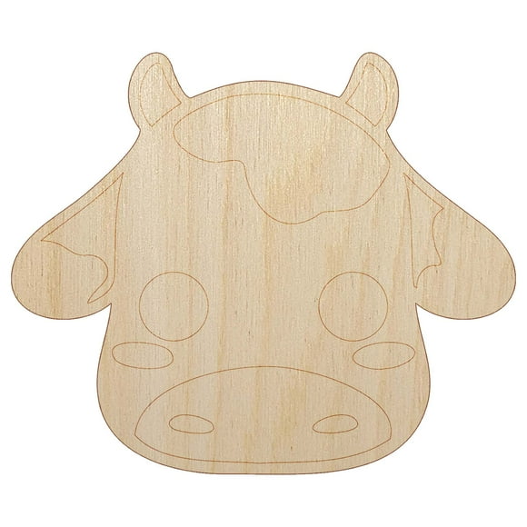 Cow Head Wood Cutout