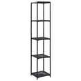 thumbnail image 1 of vidaXL Storage Shelf Black 30x30x150 cm Poly Rattan, 1 of 5