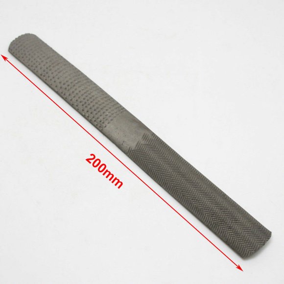 TIELUTT 4 in 1 Steel Rasp File Carpentry Woodworking Wood Carving Hand Tool 200mm O Gauge Track Long Straight Edge 1/2 Mini Protractor Combo Carpenter Vest Corner Molding Trim