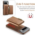 thumbnail image 2 of for Google Pixel 8 Pro Phone Protective Case, Magnetic Detachable Card Holder, Wireless Charging Back Cover, Soft Lining Outer Shell Compatible with Magsafe, Coin Purse with Stand, 2 of 8