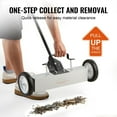 thumbnail image 3 of BENTISM Magnetic Sweeper 18", 45 lbs Capacity Heavy Duty Rolling Magnetic Sweeper with Wheels & Adjustable Long Handle, Rolling Sweeper Lawn Yard Grass with Release Handle, 3 of 9