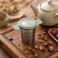 thumbnail image 7 of Stainless Steel Tea Infuser for Loose Leaf Tea, Fine Mesh Tea Strainer with Silicone Lid, Reusable Tea Ball Steeper for Single Cup Mugs, Teapots & Kettles, 1Pack A, 7 of 7