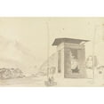 thumbnail image 2 of Samuel Davis 18x13 Black Ornate Wood Framed Double Matted Museum Art Print Titled - Near Tausadon (Tashicho Dzong) (1783), 2 of 5