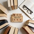 thumbnail image 4 of Contador de lectura de madera con cubos numéricos, ideal como regalo para amantes de los libros y ratones de biblioteca., 4 of 7