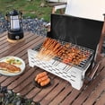 thumbnail image 5 of Portable Folding Charcoal Grill - Compact Table Top BBQ Grill for Outdoor Cooking, Camping & Picnics - Lightweight Camping Grill & Smoker for Easy Travel, 5 of 6