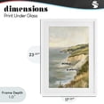 thumbnail image 4 of Stupell Industries Transitional Cliffs Off The Sea White Framed Print Under Glass, 17 x 23, by Petals Prints Design, 4 of 8