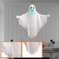 thumbnail image 6 of Halloween Glowing Hanging Decoration, Sound-Activated Talking Ghost Prop, LED Light Up Decor for Indoor Outdoor Use, Haunted Yard Party Supplies, 1Pack Glowing Hanging #F, 6 of 6