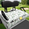 thumbnail image 3 of Bulopur Golf Seat Covers for Cart Non Slip Golf Cart Seat Blanket with 4 Front Pockets Compatible with EZGO, Yamaha, Club Car, 3 of 8