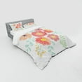 thumbnail image 3 of Ambesonne Floral Bedding Set 3 Pcs, Pastel Folkloric Flowers, Twin XL, Multicolor, 3 of 3