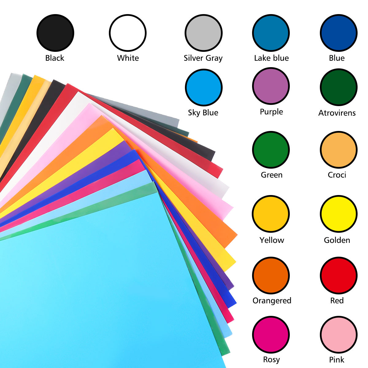 heat transfer vinyl 25 sheets 16 colors 12x 10 heat transfer