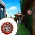thumbnail image 4 of Giradores con estaca estable Metal de jardín con pintura reflectante ornamento de césped único molino para decoraciones de Macarena  hilandero de viento colgante, 4 of 6