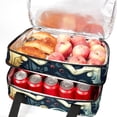 thumbnail image 5 of Hearts Battle Insulated Double-Layered Lunch Bag with Two Compartments - Large Capacity Hand-Carry Meal Bags for Insulation and Refrigeration - 7.1x11.4x16.1 inches, 5 of 6
