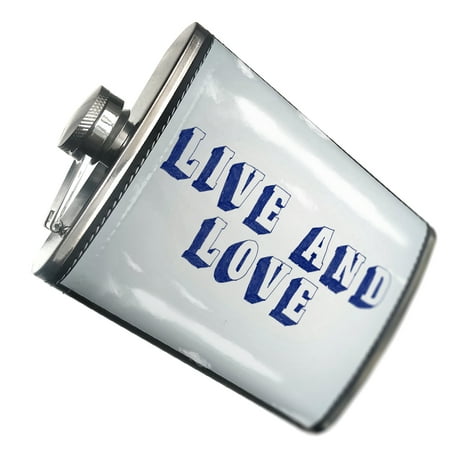 

NEONBLOND Flask Live And Love Blue Pen Ink Doodle