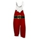 thumbnail image 3 of Mono con estampado navideño para mujer, informal, holgado, con tirantes ajustables, holgado, versátil, con tirantes, pierna ancha y ajustable, 3 of 5
