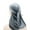 Grey, variant on Silky Hip Hop Long Tail Headwrap Wide Strap Solid Color Elastic Velvet Cap for Men and Women