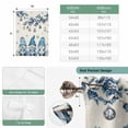 thumbnail image 6 of Blue Christmas Tie Up Curtains for Windows, Adjustable Balloon Window Shades, Xmas Gnomes Balls Tree Snowflake Gifts Kitchen Window Treatments Farmhouse Short Curtains with Rod Pocket 42"x45", 6 of 8