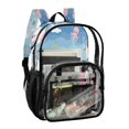 thumbnail image 2 of PVC Transparent Backpacks Clear Backpack for Travel and Outings Cute Cartoon Underwater Scene, 2 of 7