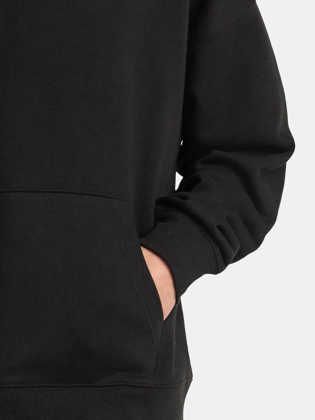 No Boundaries Boxy Fit Cropped Sweatshirt Hoodie, Men's & Big Men's