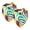 Multi-colored, variant on PhooArto Purple Orchid Pattern Dog Bandanas, 2 Pack Soft Washable Pet Scarf Triangle for Large Dogs Puppies and Cats
