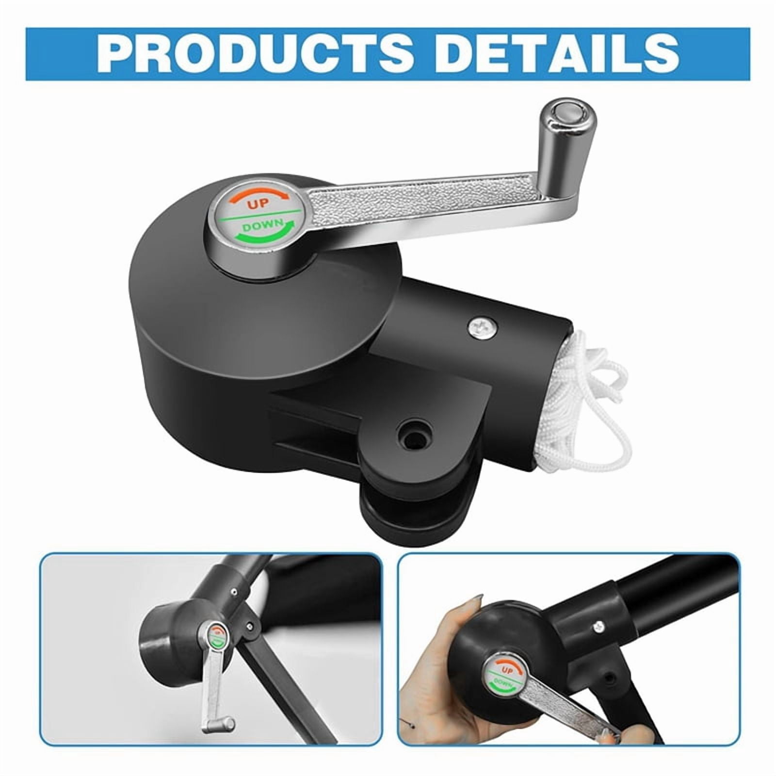 2X Cantilever Umbrella Parts, Patio Umbrella Holder Rocking Handle Adjustable Umbrella Stand Parts Patio Umbrella Parts