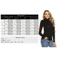 thumbnail image 5 of Uniexcosm Women Pullover Sweater Turtleneck Solid Sweaters for Female, 5 of 8