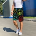 thumbnail image 7 of Bixox Men's Play Game Start printed lightweight casual shorts, soft sleep shorts with pockets., 7 of 7