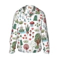 thumbnail image 3 of Daiia Frog and Forest Plants UPF 50+ Sun Protection Hoodie Jacket Lightweight Long Sleeve Sun Shirt for Women Men with Pocket Hiking Outdoor-Large, 3 of 9
