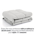 thumbnail image 5 of Southshore Fine Living, Inc. California/King Size Comforter, King Size Bedspread, Light Grey, 5 of 9