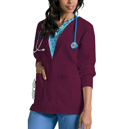 Landau Landau Cardigan Warm-Up Scrub Jacket