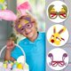 thumbnail image 4 of 6 gafas de Pascua con forma de conejito y pollito, decoración para fiesta de graduación, marcos de gafas divertidos, 4 of 4