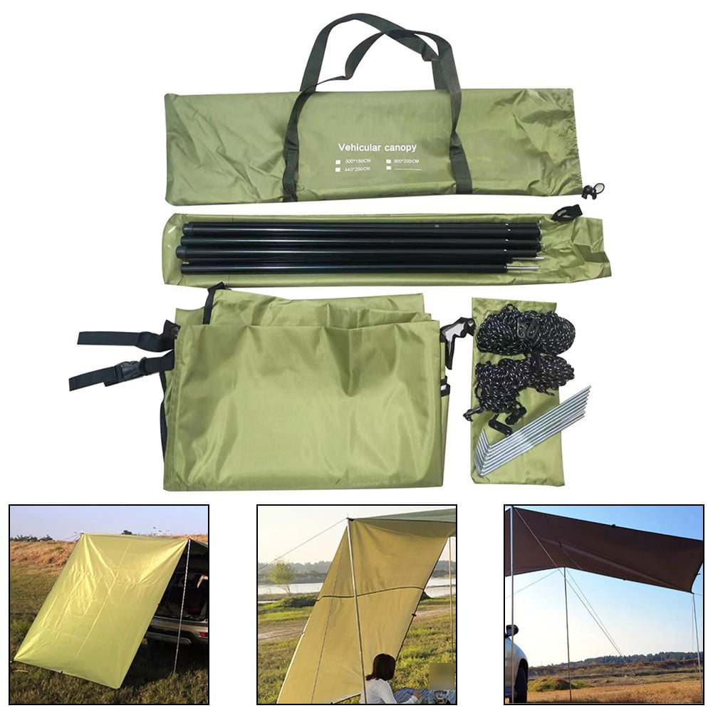 Car Side Awning Rooftop Tent Waterproof Side Tent For Outdoor Camping 300*150cm