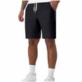 thumbnail image 3 of IhhxPro Men's Linen Athletic Shorts Cargo Men with Elastic Waist Quick Dry Multi Pocket Outdoor Casual Summer Loose Fit Lightweight Travel Hiking S-3XL, 3 of 9