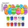 thumbnail image 4 of JHEHF Easter Eggs with Toys 12pcs Filled Easter Eggs Cute Colorful Fillable Eggs Easter Basket Stuffers and Gifts Party Supplies Decor Easter Gift, 4 of 9