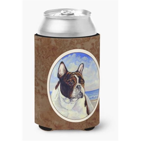 Caroline's Treasures 7171CC French Bulldog at the beach Can or Bottle Hugger, Can Hugger, multicolor