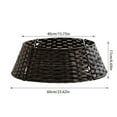 thumbnail image 6 of Christmas Tree Collar, 23.6'' Christmas Tree Collars for Artificial Trees, Artificial Woven Wicker Tree Collar, Tree Skirt Collar Christmas Tree Base Cover Christmas Tree Basket Base, 6 of 6