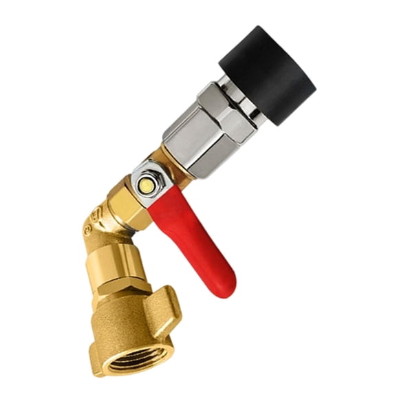 Conector de entrada de tanque de aire de camión, tubería de conexión de almacenamiento de gas, adaptador de tanque de aire Válvula de conmutación corta