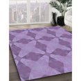 thumbnail image 3 of Ahgly Company Machine Washable Indoor Rectangle Transitional Bright Lilac Purple Area Rugs, 8' x 12', 3 of 7